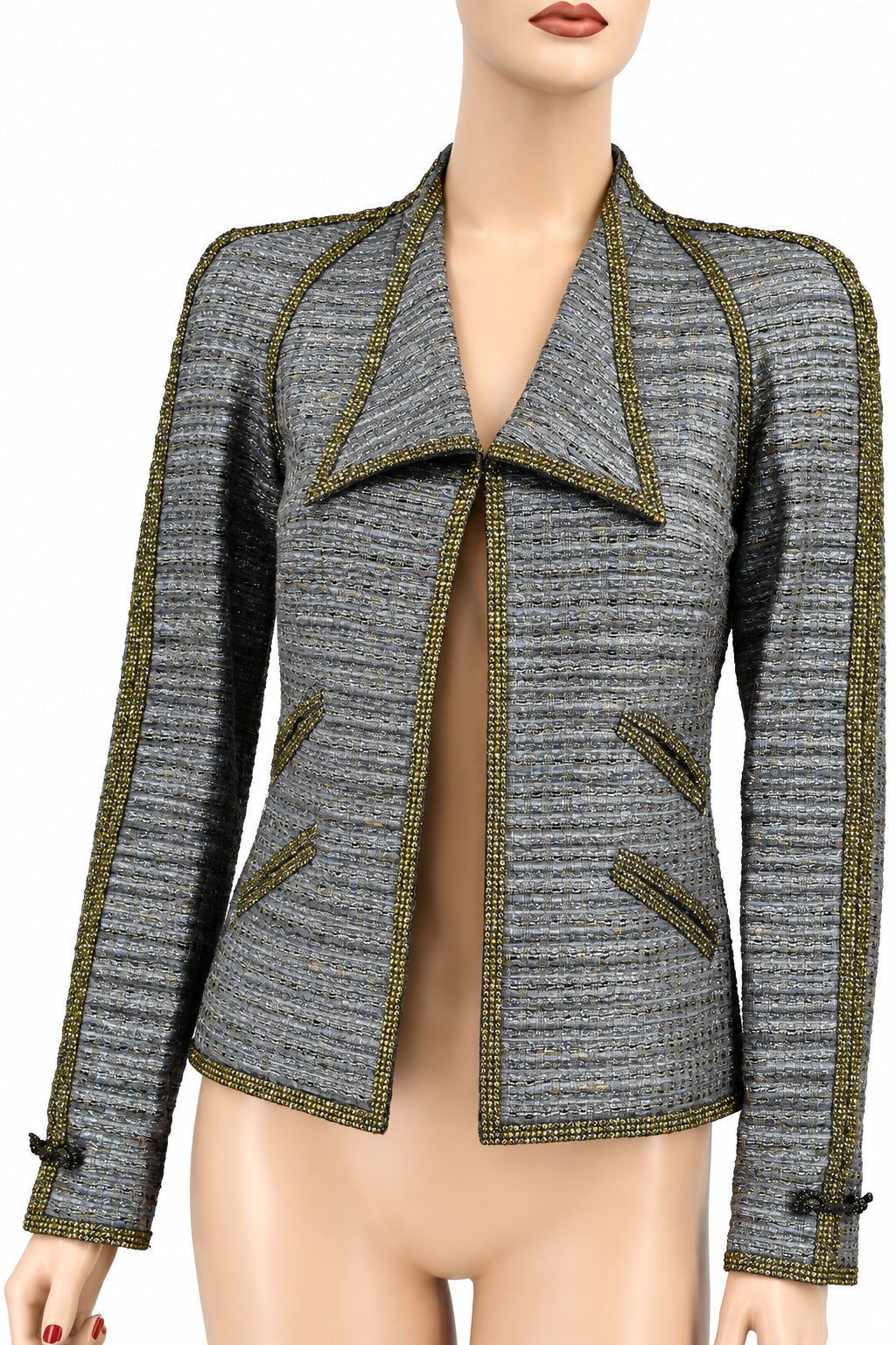 Chanel 11P Spring 2011 $6,780 Crystal Embellished Jacket Blazer Fr 36 38 New