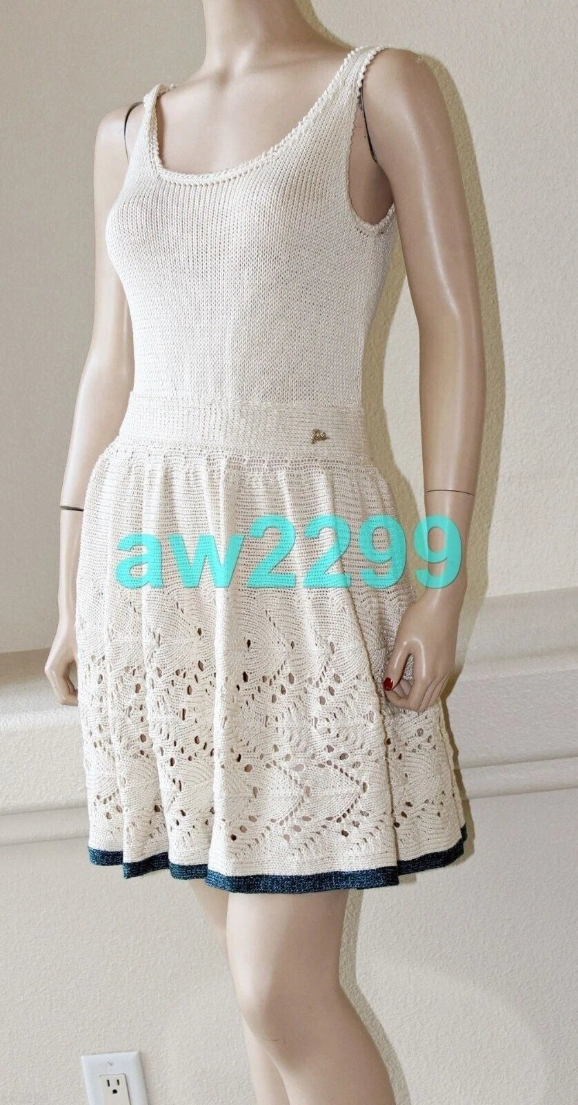 Chanel Rare 10P 2010 Most Wanted Runway Dress Mint 42 Beige