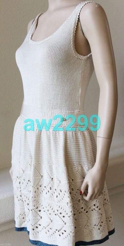 Chanel Rare 10P 2010 Most Wanted Runway Dress Mint 42 Beige