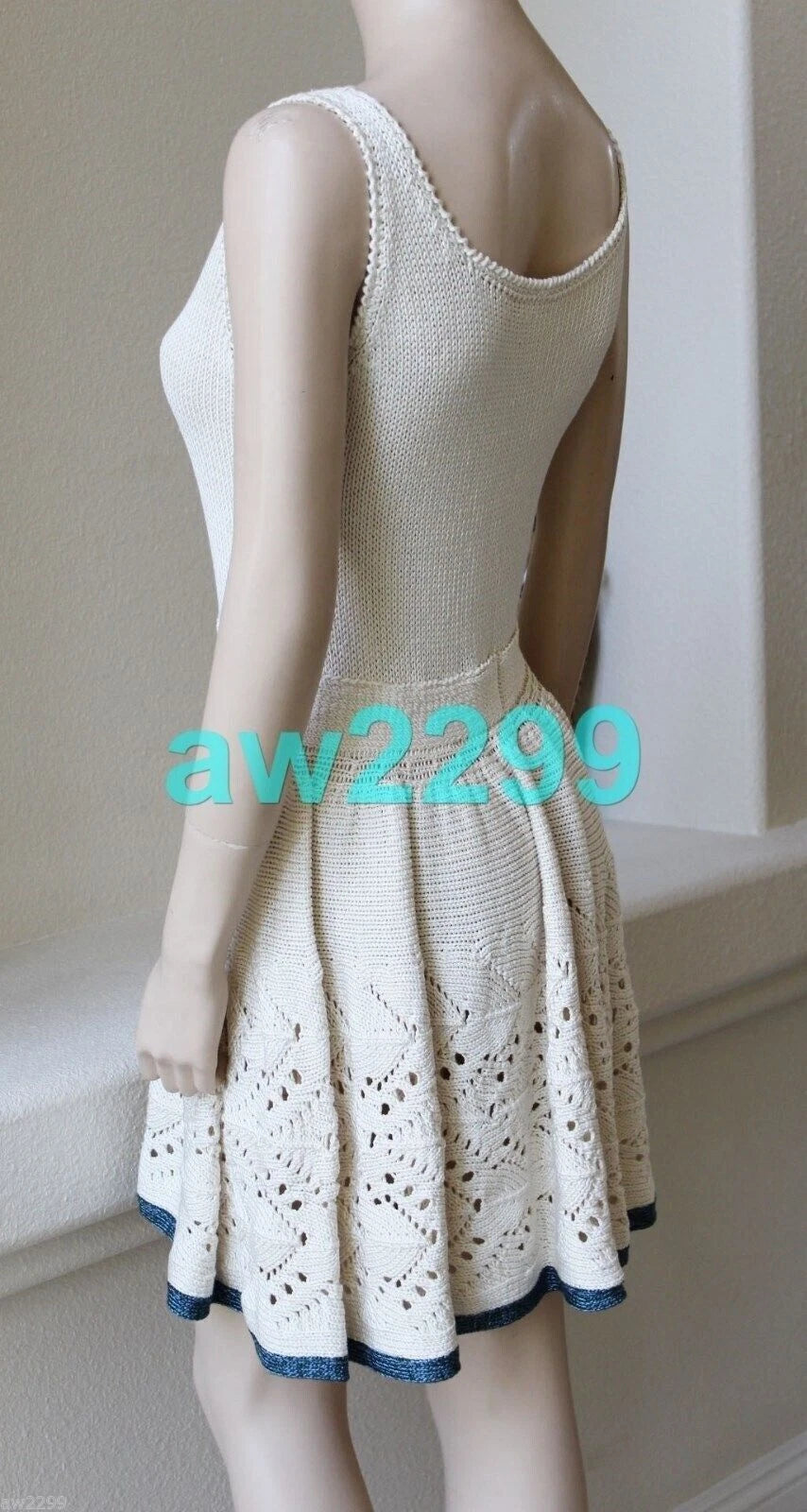 Chanel Rare 10P 2010 Most Wanted Runway Dress Mint 42 Beige