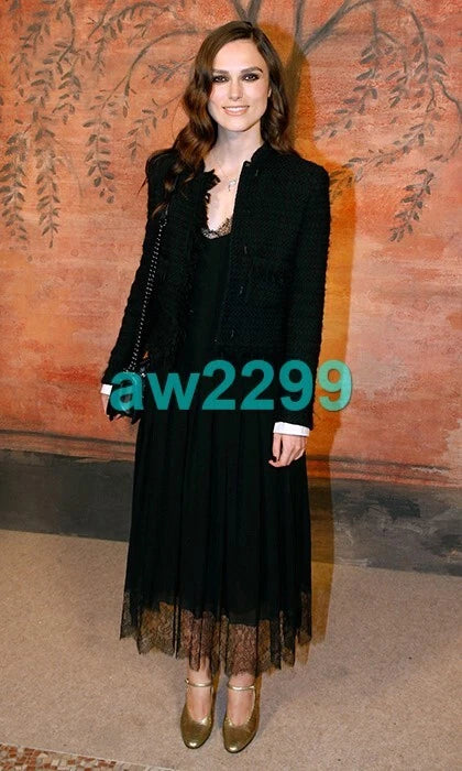 CHANEL NWT $7390 EXQUISITE PEARL EMBELLISHED PLEATED RUNWAY MAXI DRESS 36 BLACK