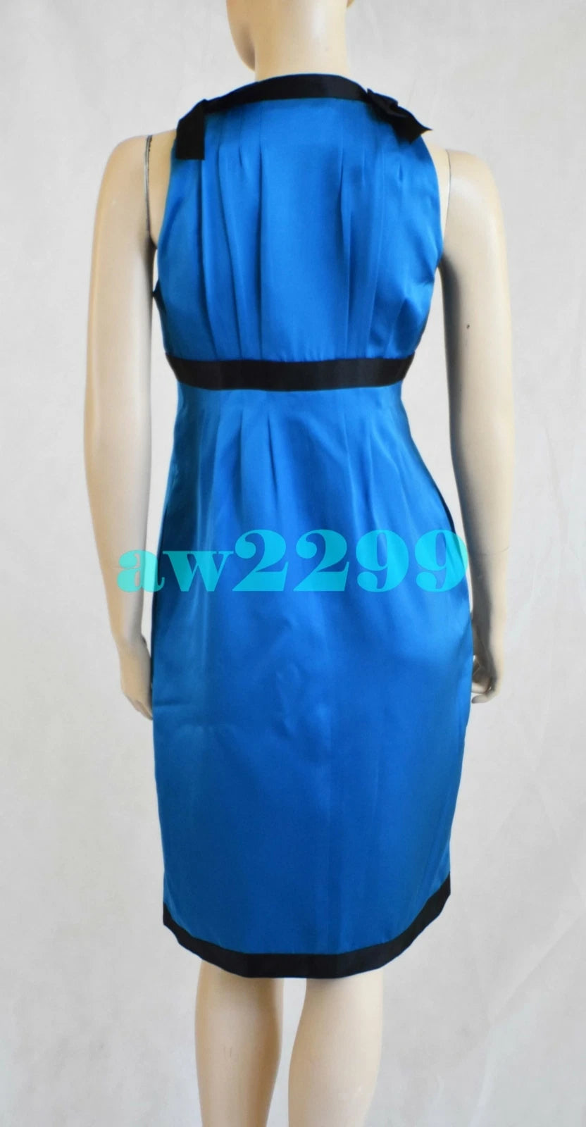CHANEL 07A MOST WANTED DRESS 38 BLUE & BLACK NEW