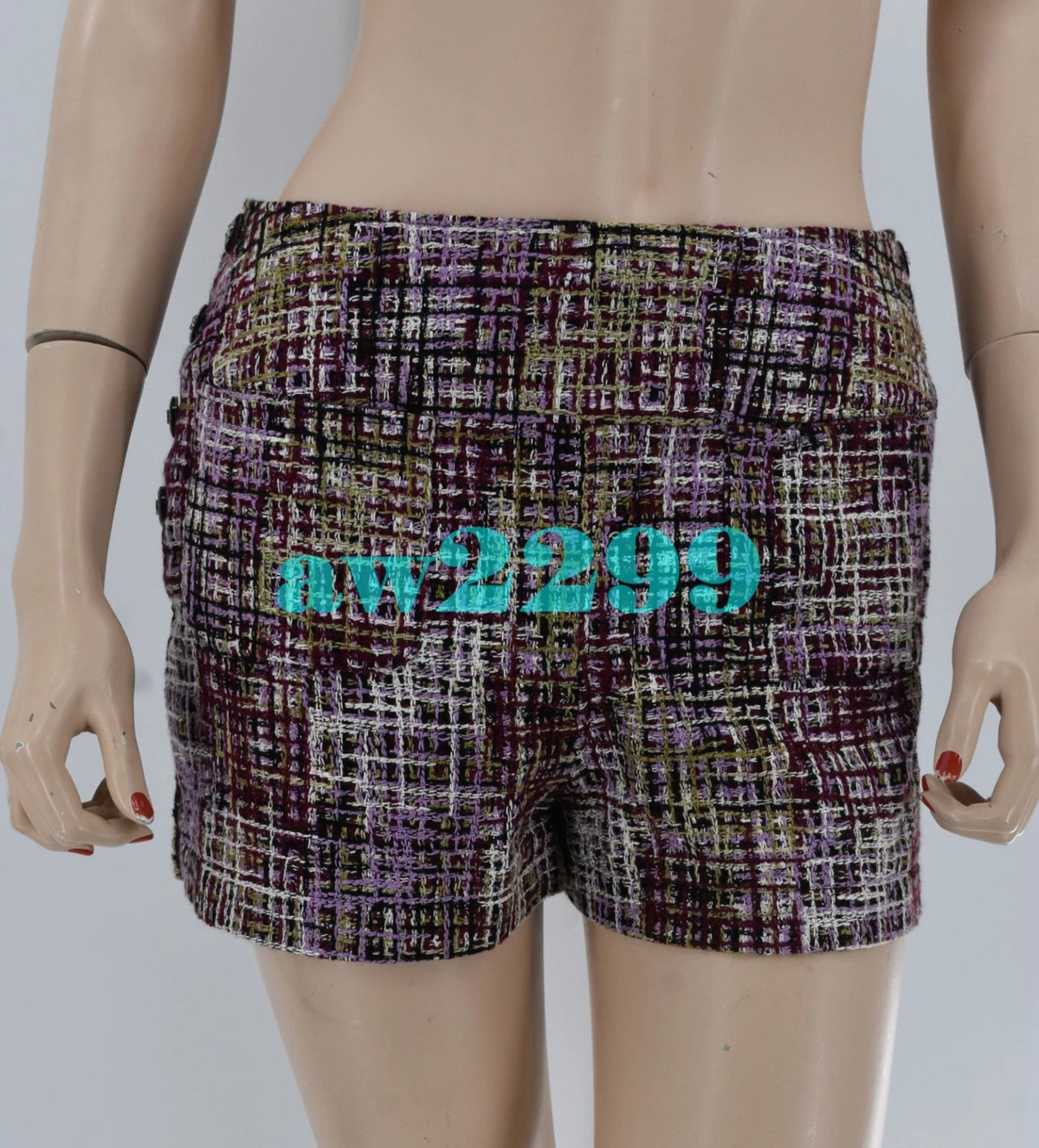 CHANEL 98P Vintage Most Wanted Runway 2PC Tweed Shorts & Jacket set 40 38