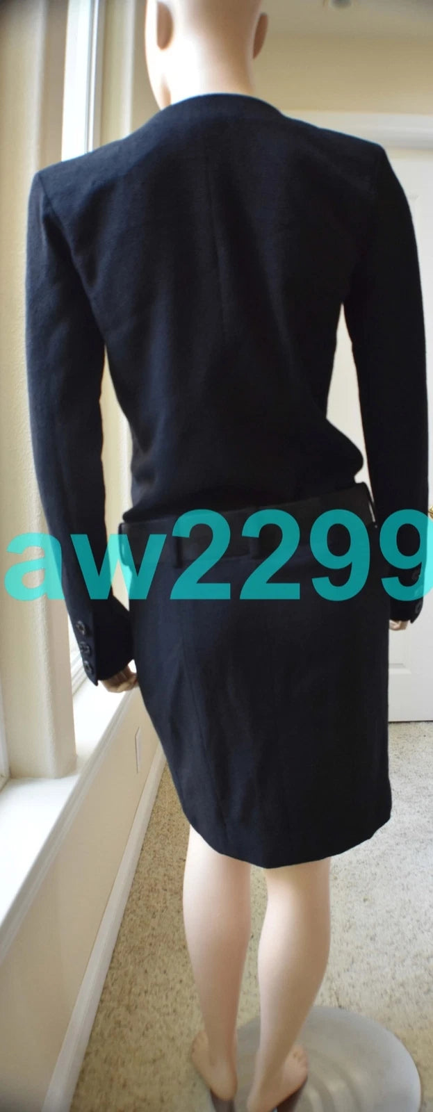 CHANEL 2009 runway adorable gripoix belted dress new black 38