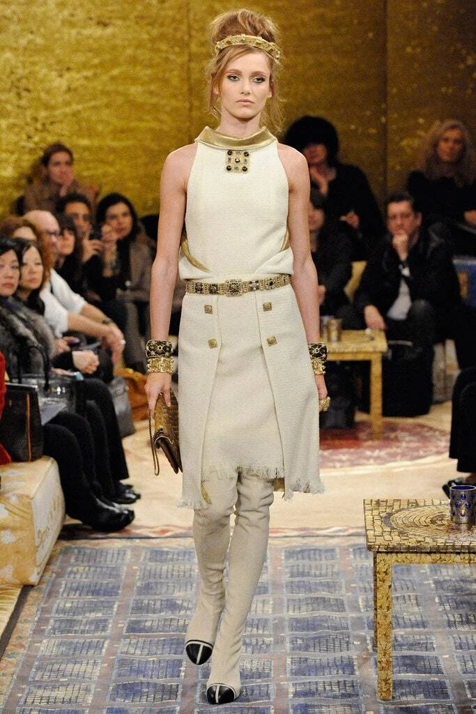 Chanel Pre‑Fall 2011 Paris Byzance Runway Tweed Dress Fr 38 36