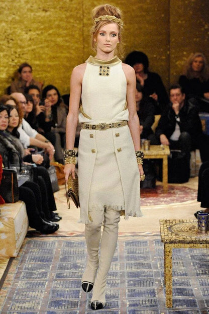 Chanel Pre‑Fall 2011 Paris Byzance Runway Tweed Dress Fr 38 36