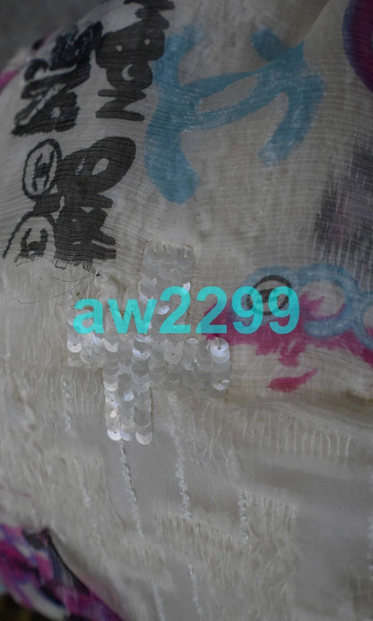 CHANEL Most Wanted Runway Graffiti Tweed Dress CC Logo 07C 6.1K Multi - 38