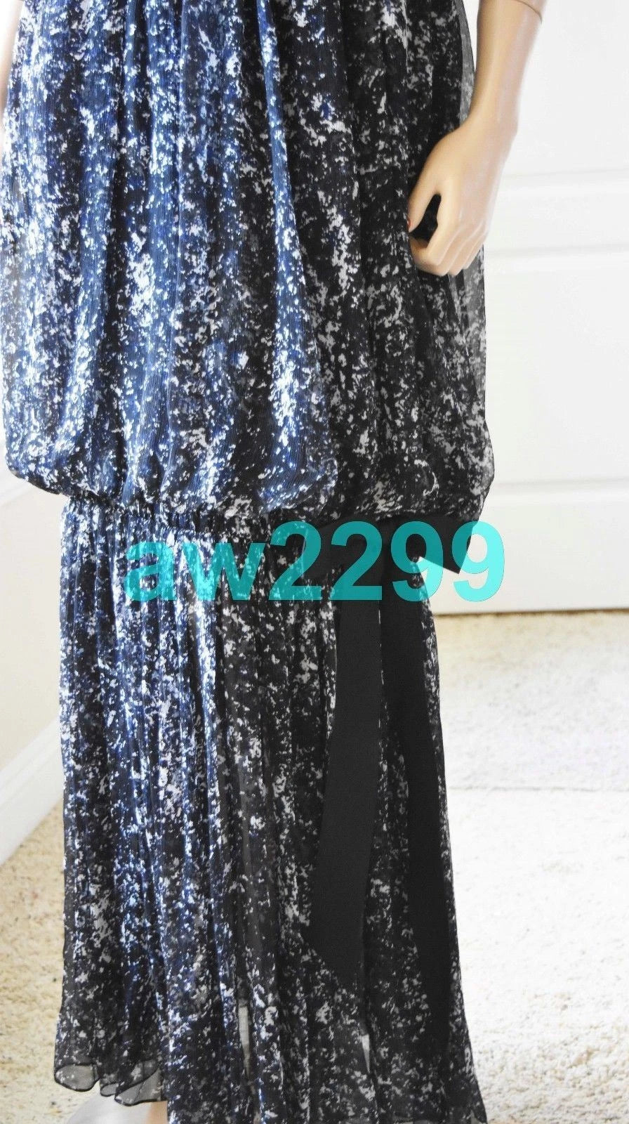 CHANEL most wanted rare 2 piece cc logo full length dress 40 scarf