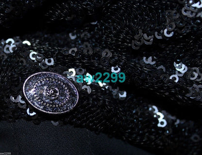 NWT CHANEL $8200 MOST WANTED ASYMMETRICAL 2014 PLEATED SLIP DRESS CC LOGO 36 NEW