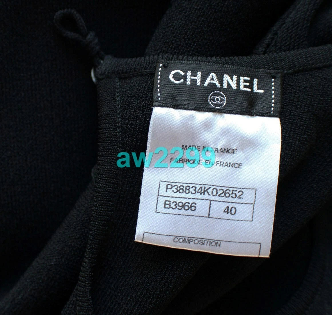 CHANEL MOST WANTED CAP SLEEVE UNIQUE HEM DRESS BLACK & NAVY FR 40 NEW