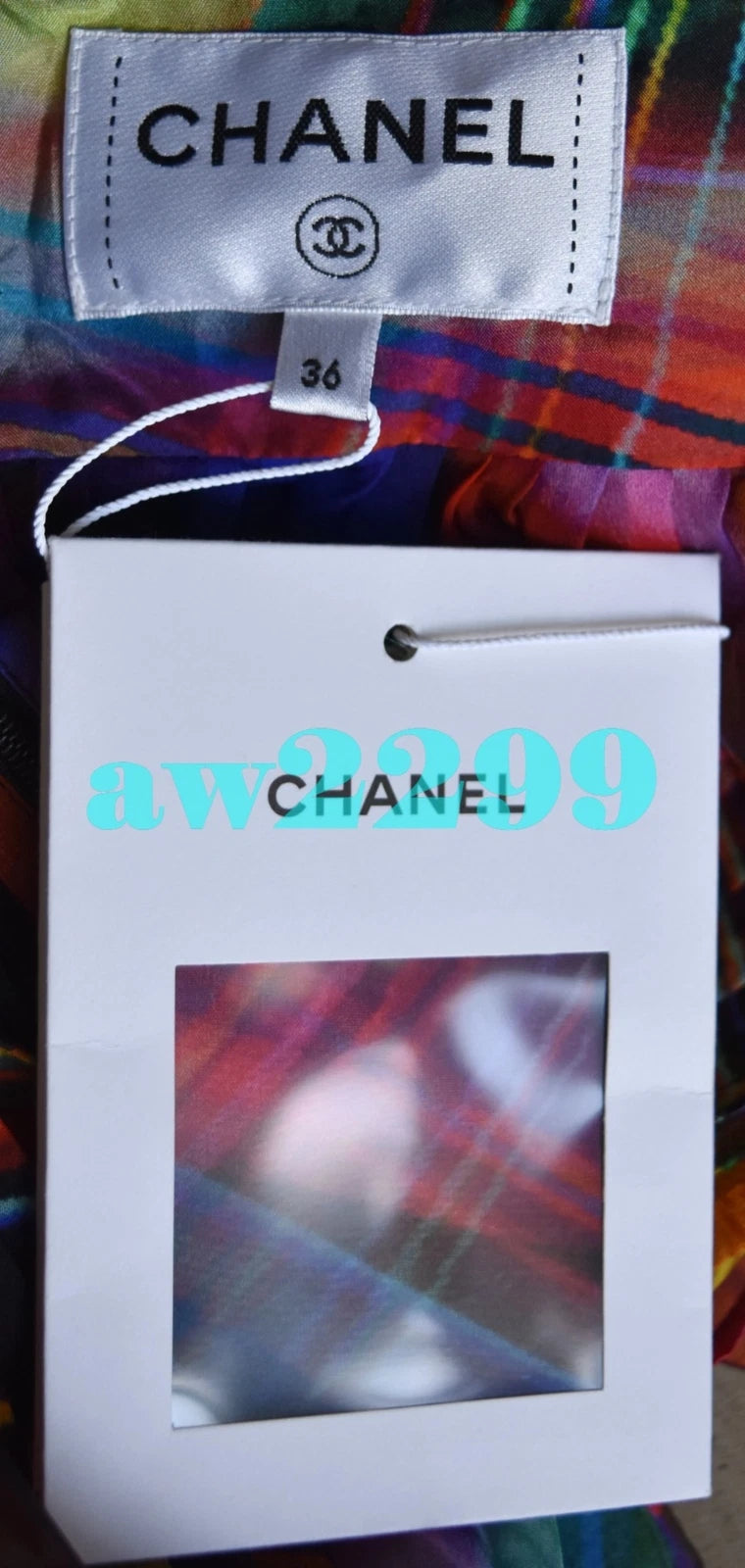CHANEL 17P NWT MOST WANTED 2017 RUNWAY ABSTRACT PRINT MAXI DRESS 36 NWT