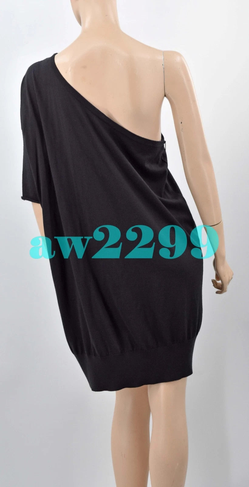 Chanel 08P New Most Wanted Chain-Embellished Cashmere CC Logo Dress 38 Black