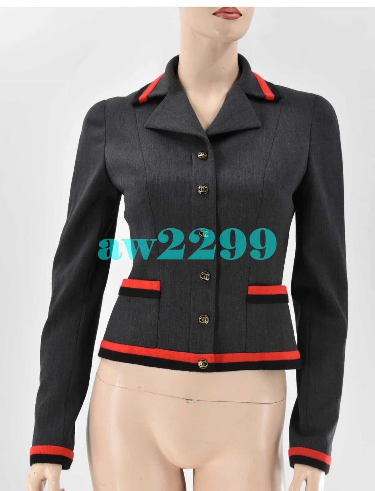 Chanel 94A 1994 Vintage Most Wanted Runway Jacket Blazer Cc Fr 36 38 Grey