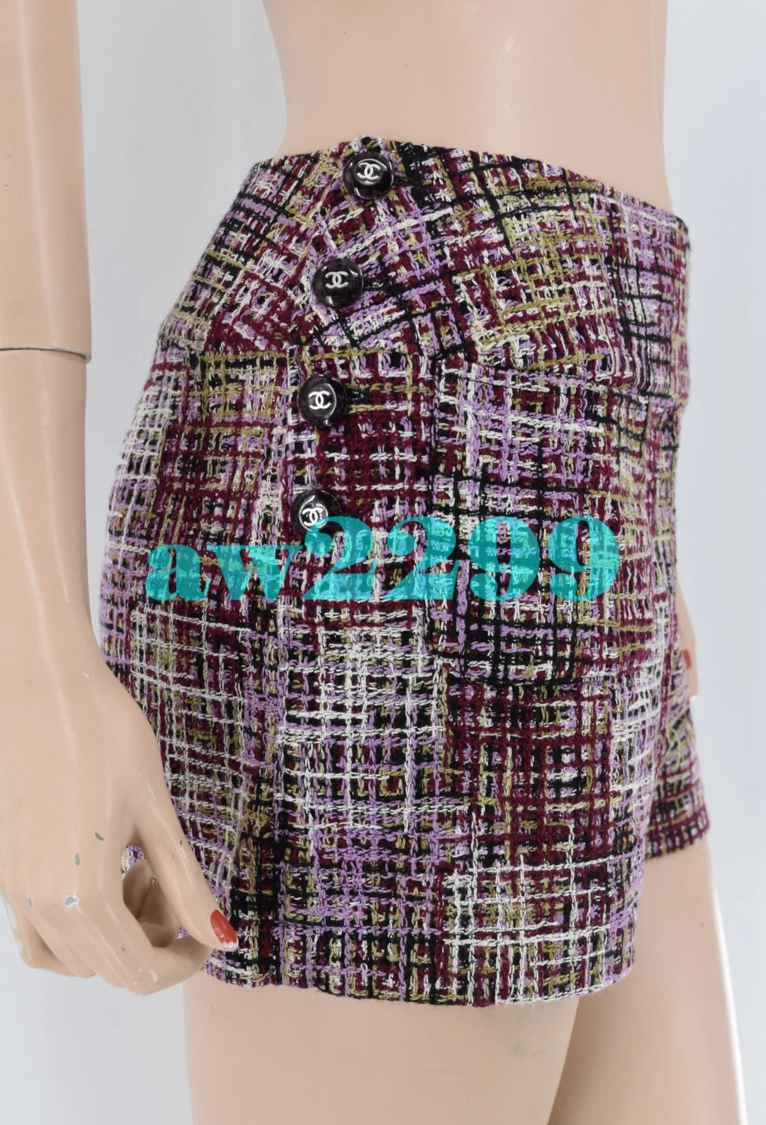 CHANEL 98P Vintage Most Wanted Runway 2PC Tweed Shorts & Jacket set 40 38