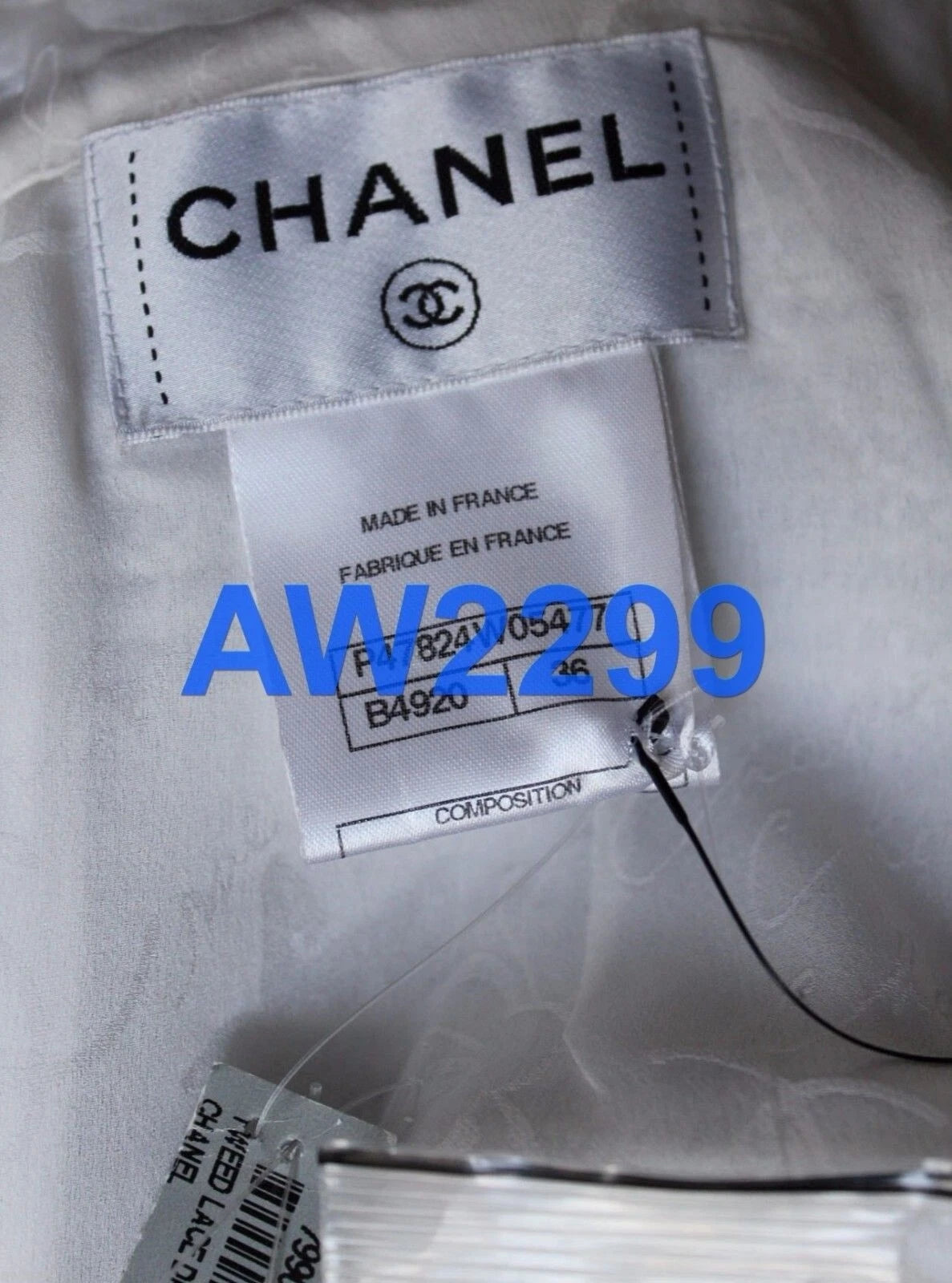 CHANEL $7050 NWT MOST WANTED 14P 2014 FANTASY TWEED LACE DRESS CC LOGO 36 RARE