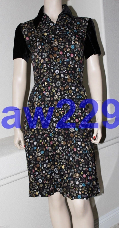 CHANEL nwt Most Wanted 13b Dress cc Logo and Detachable Bow 38 Multi Rare
