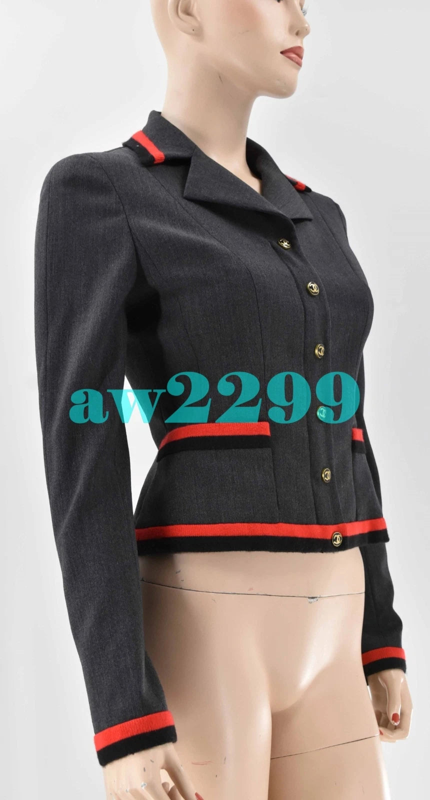 Chanel 94A 1994 Vintage Most Wanted Runway Jacket Blazer Cc Fr 36 38 Grey