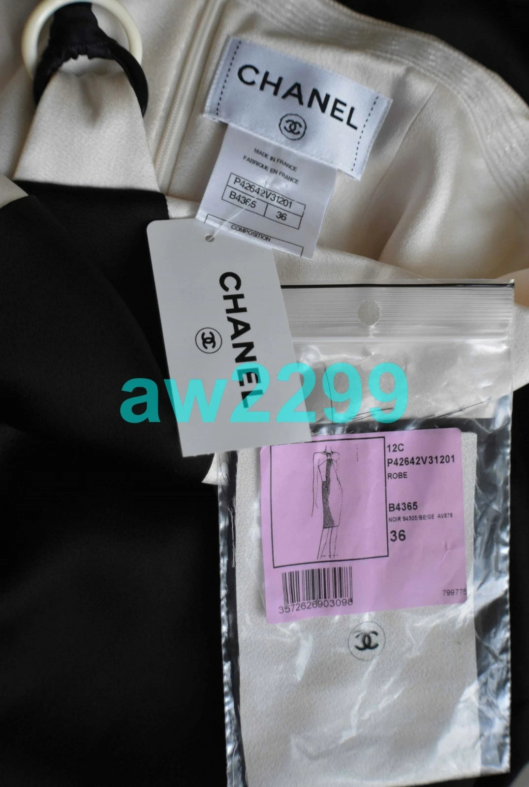 CHANEL MOST WANTED COLOR BLOCK HALTER DRESS 36 CC LOGO NWT