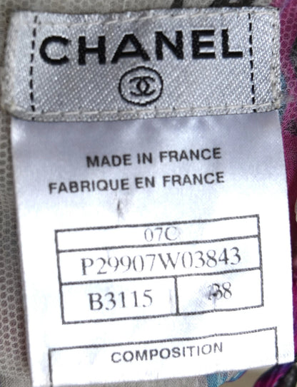 CHANEL Most Wanted Runway Graffiti Tweed Dress CC Logo 07C 6.1K Multi - 38