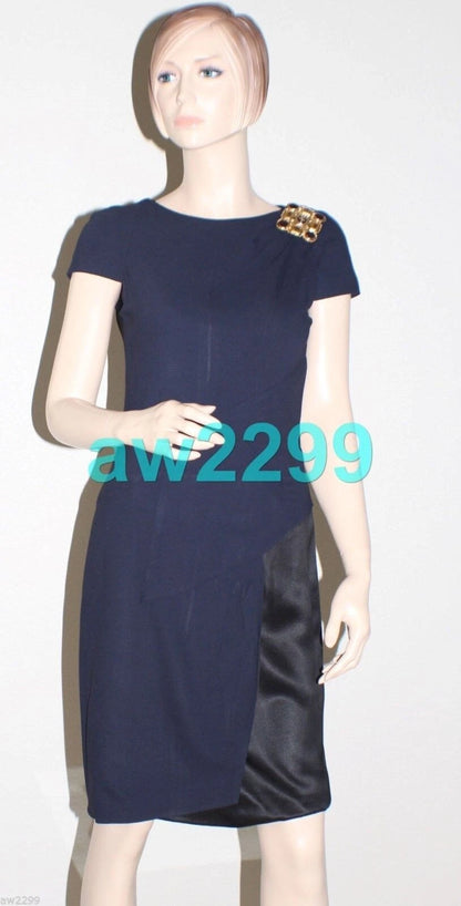 CHANEL 11A 2011 Most Wanted Paris Byzance Gripoix Dress 38 Blue & Black New