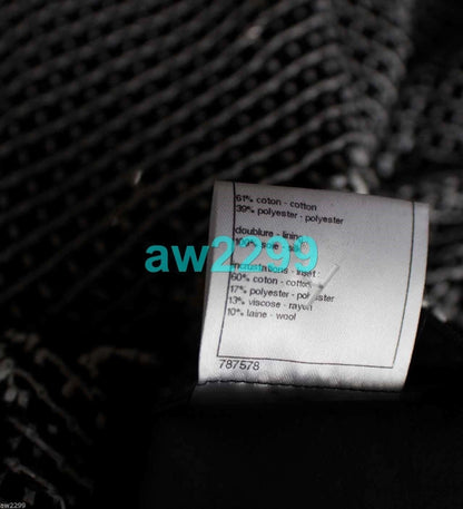 CHANEL 09P SEQUINS RUNWAY TWEED DRESS 38 NEW