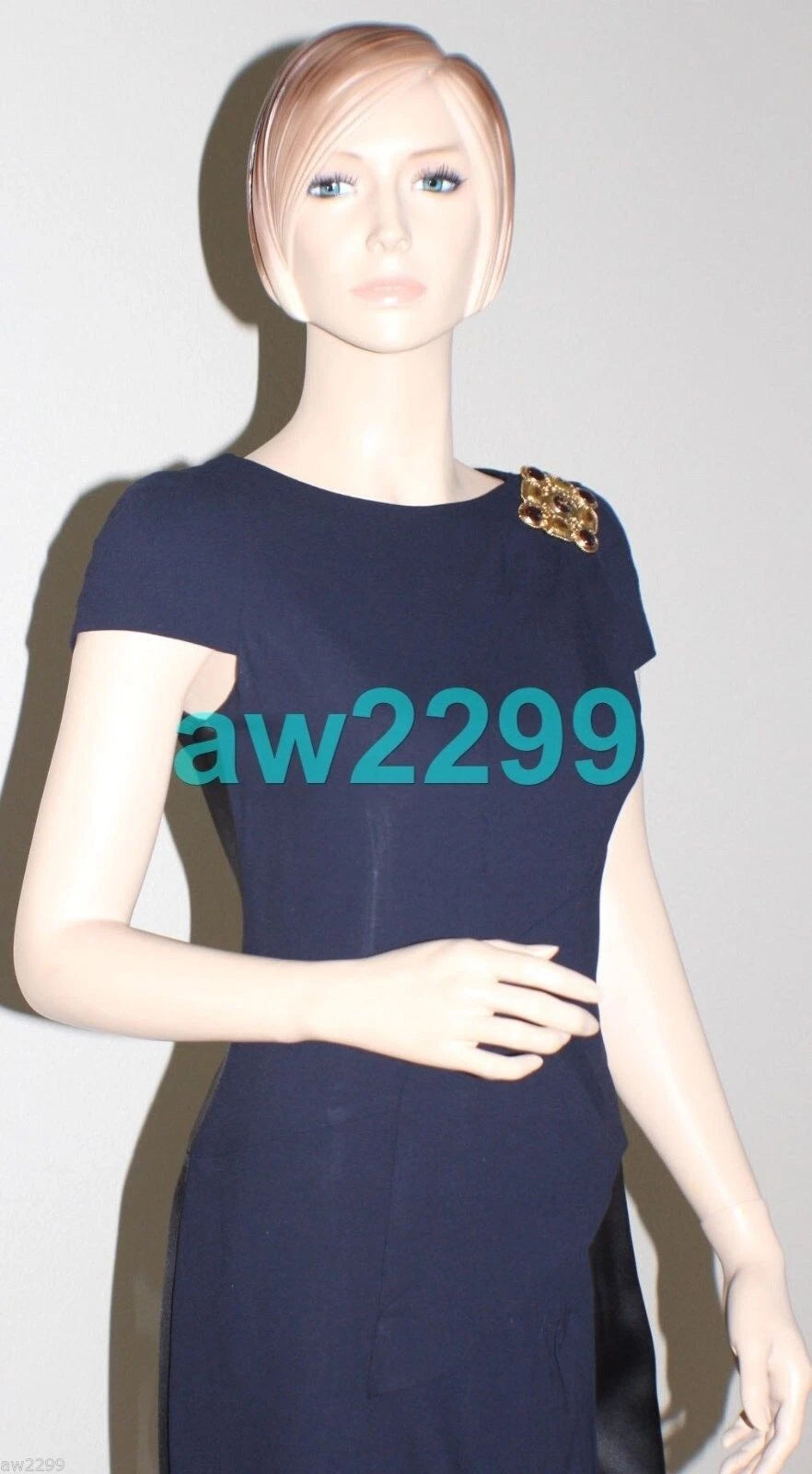 CHANEL 11A 2011 Most Wanted Paris Byzance Gripoix Dress 38 Blue & Black New