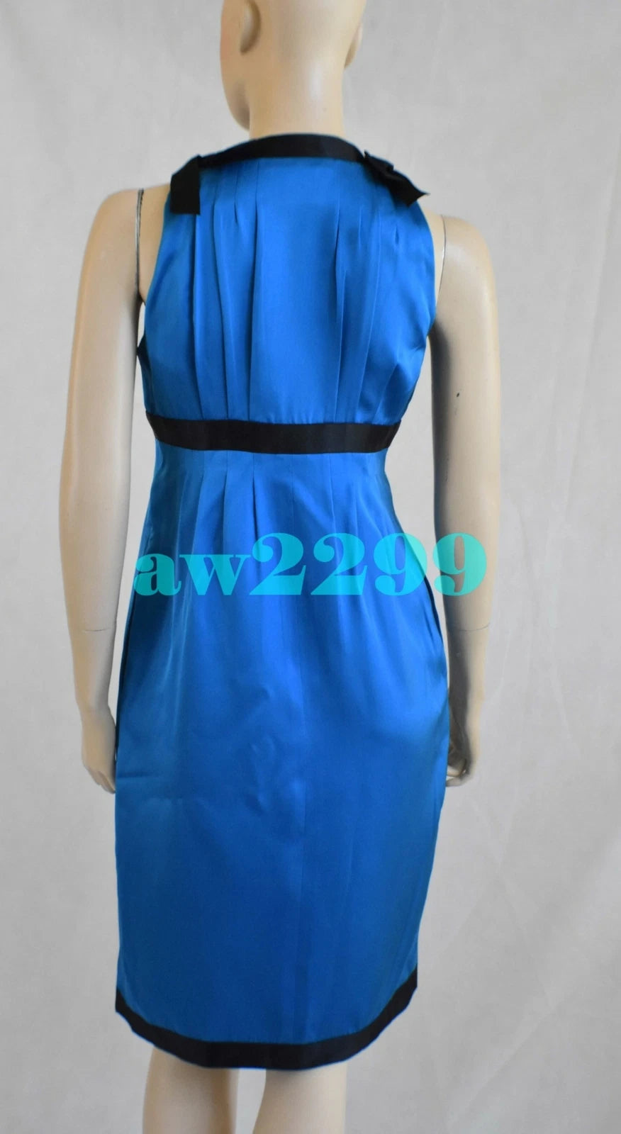 CHANEL 07A MOST WANTED DRESS 38 BLUE & BLACK NEW