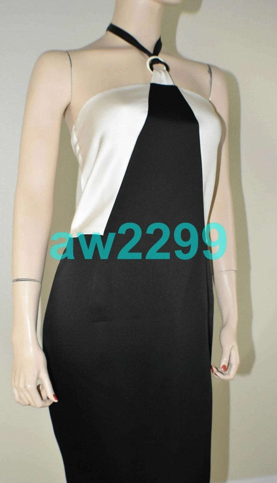 CHANEL MOST WANTED COLOR BLOCK HALTER DRESS 36 CC LOGO NWT