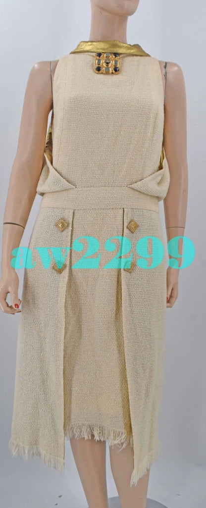 Chanel Pre‑Fall 2011 Paris Byzance Runway Tweed Dress Fr 38 36