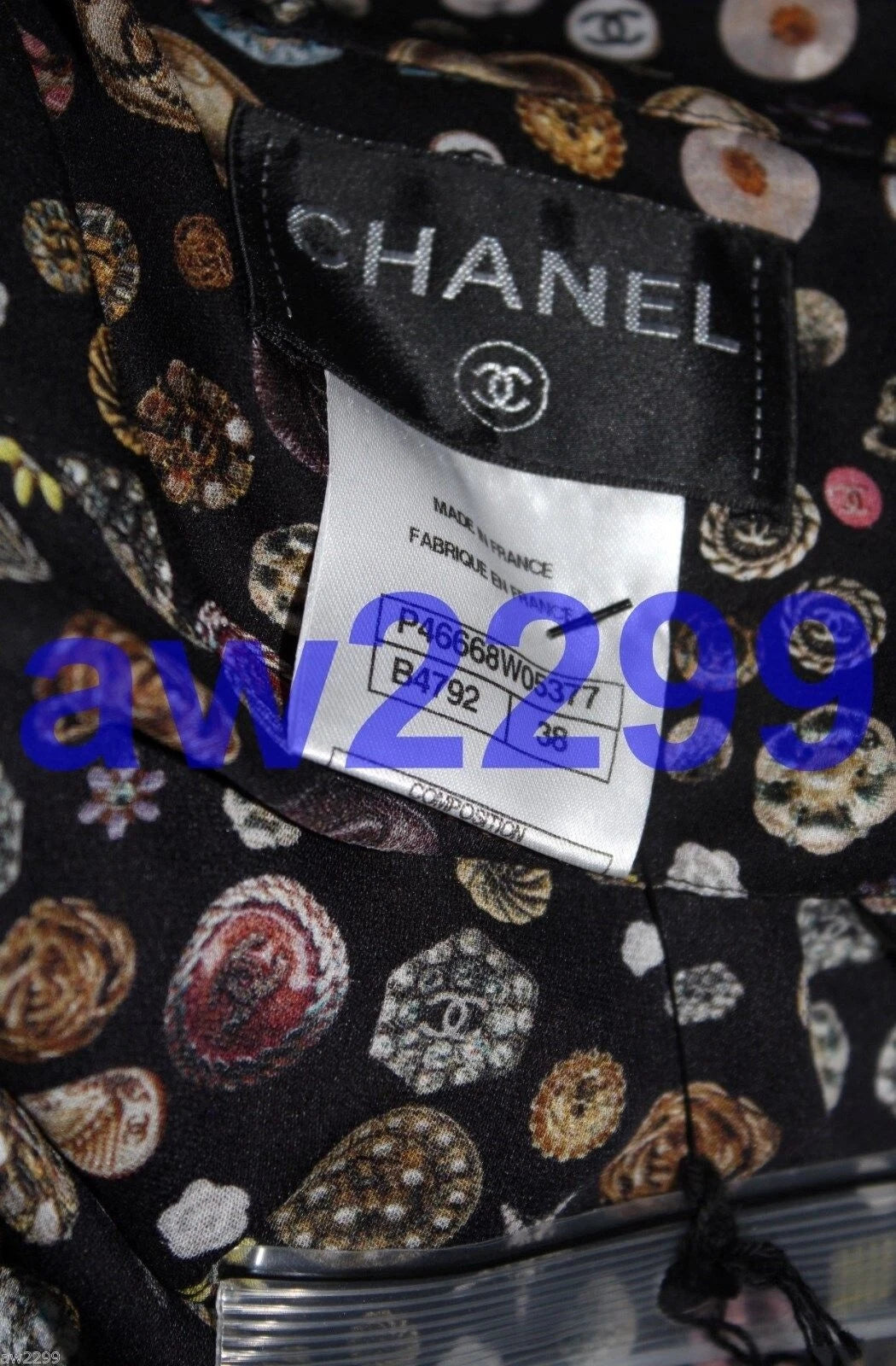CHANEL nwt Most Wanted 13b Dress cc Logo and Detachable Bow 38 Multi Rare
