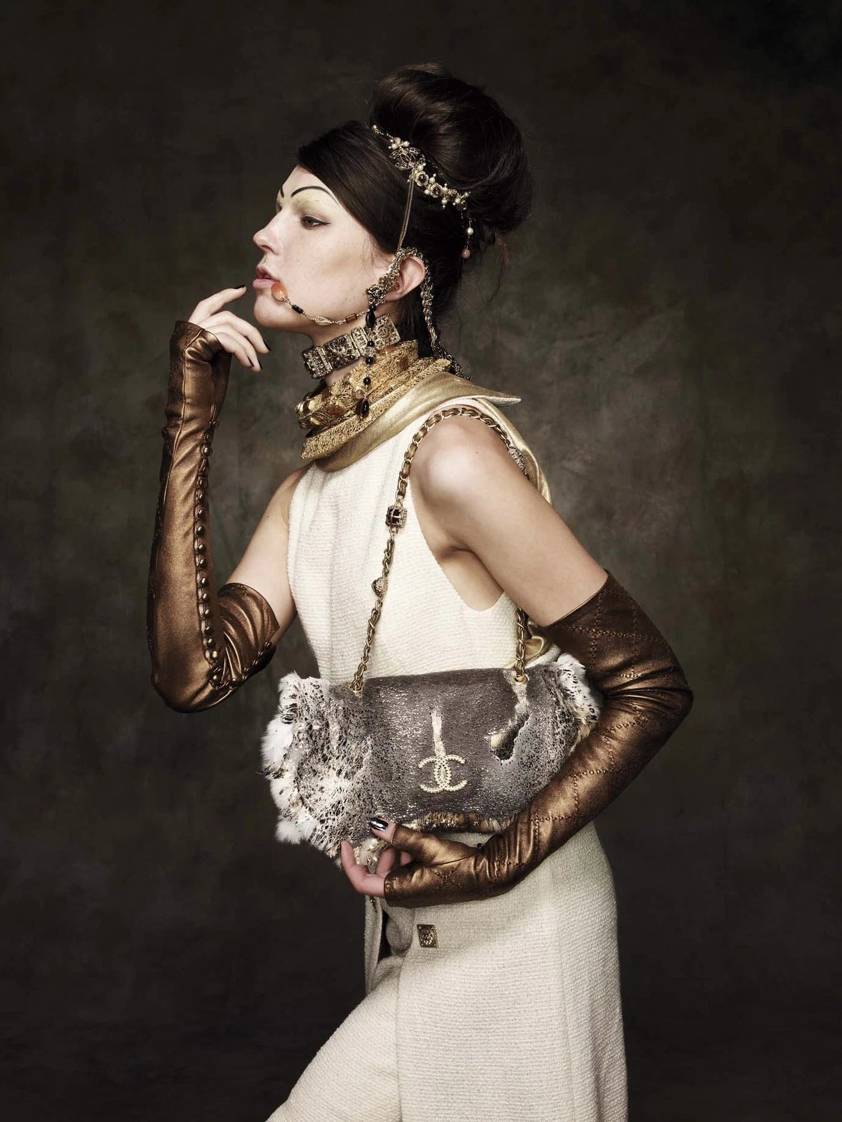Chanel Pre‑Fall 2011 Paris Byzance Runway Tweed Dress Fr 38 36