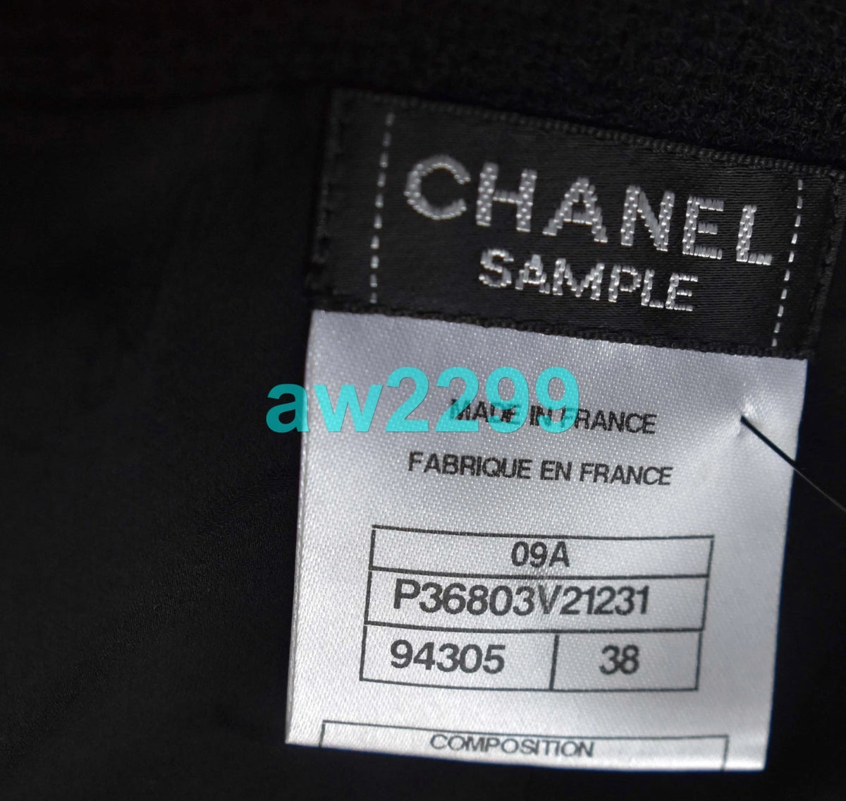 CHANEL 2009 runway adorable gripoix belted dress new black 38
