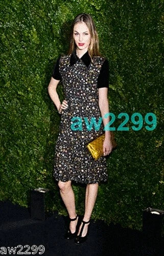 CHANEL nwt Most Wanted 13b Dress cc Logo and Detachable Bow 38 Multi Rare